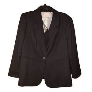Court & Rowe Women’s Plus Black‎ Blazer Tailored Jacket 18W Stretch Lined
